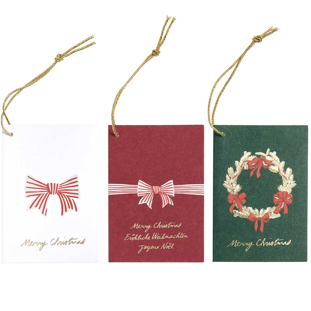 Gift tags Put a bow on it! Classic - Rico Design - 6 pcs.