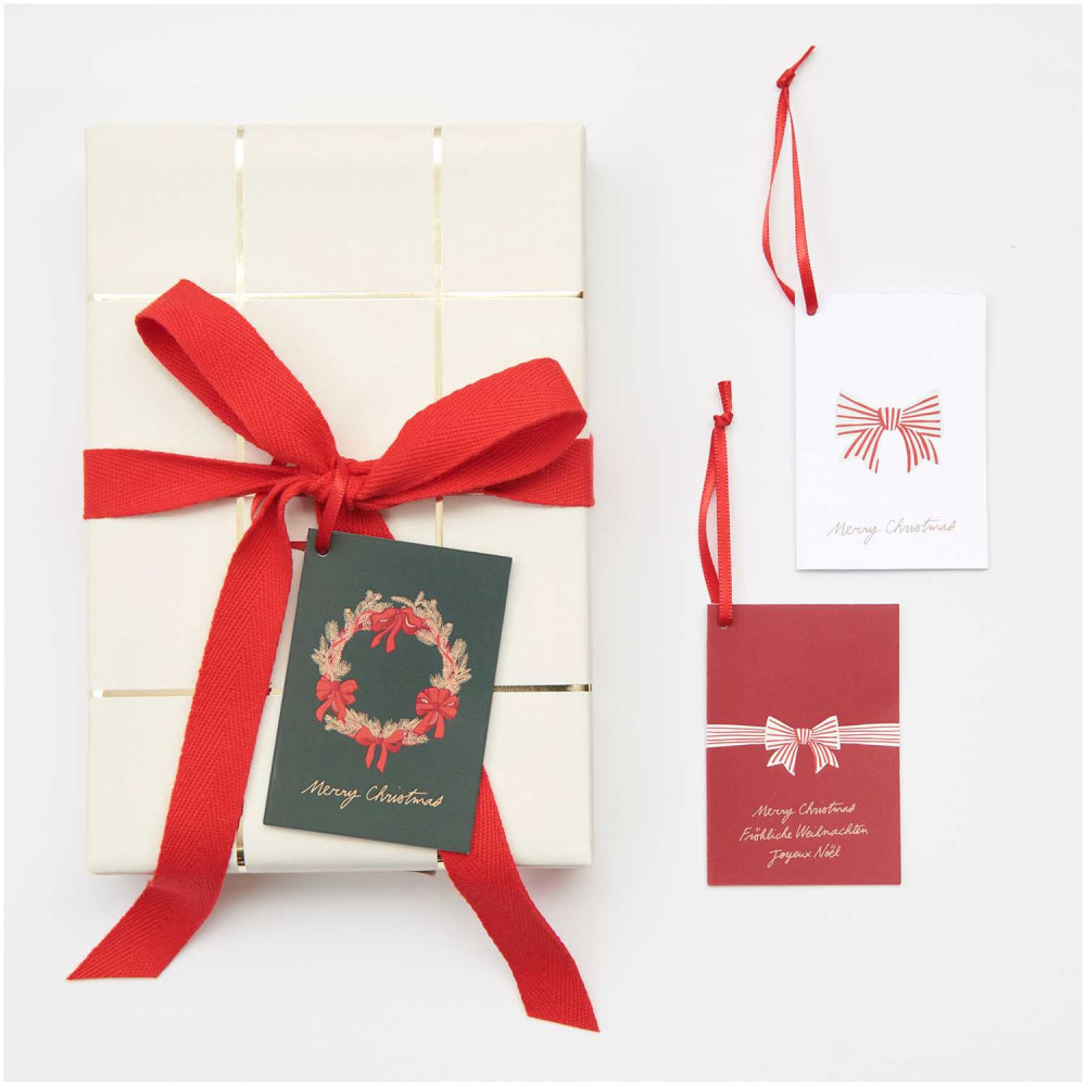 Gift tags Put a bow on it! Classic - Rico Design - 6 pcs.