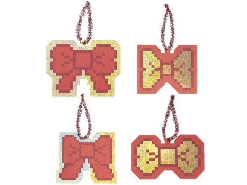 Zawieszki na prezenty Pixel Bows - Rico Design - 8 szt.