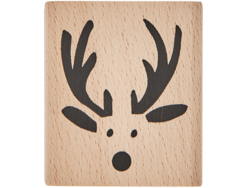Wooden stamp Reindeer - Rico Design - 4 x 4,5 cm