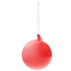 Glass bauble - Rico Design - red, 8 cm