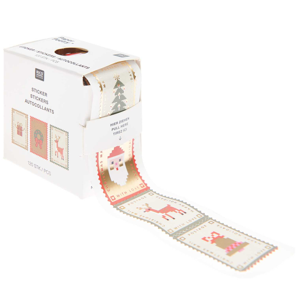 Stickers Christmas mail - Paper Poetry - 120 pcs.