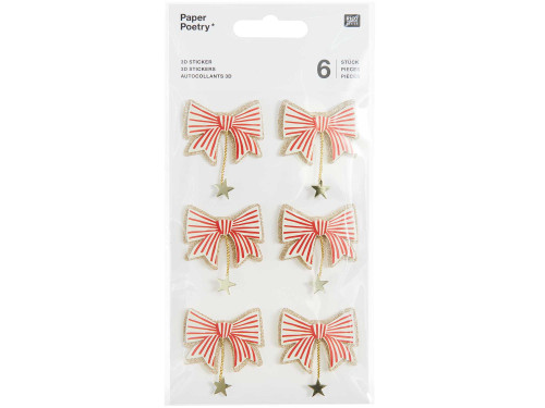 Stickers 3D Bows - Paper Poetry - 6 pcs.