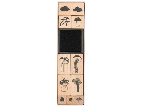 Set of wooden stamps Schroom - Paper Poetry - 11 pcs.