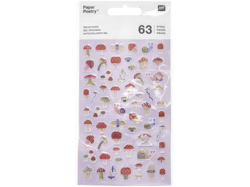 Gel stickers Shrooom Pixels - Paper Poetry - 63 pcs.