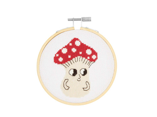 Zestaw do haftu krzyżykowego Mały Grzybek - Rico Design