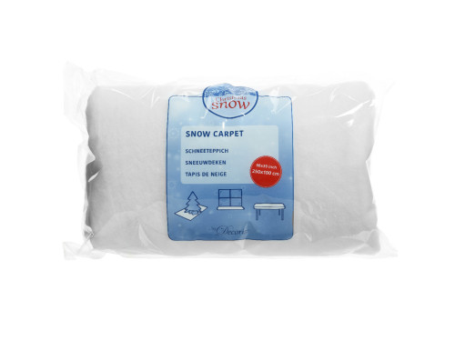 Snow carpet - white, 250 x 100 x 1 cm