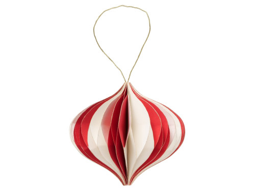 Paper honeycomb pendant Yorki - 10 x 9 cm