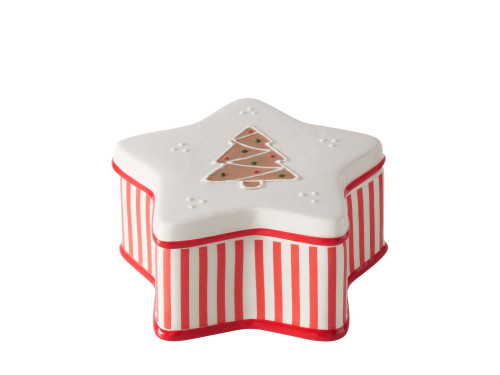 Pojemnik ceramiczny w kształcie gwiazdy Ginger - 17 x 17 x 8,5 cm