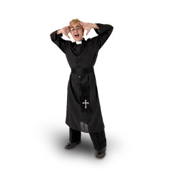 Strój halloweenowy Ksiądz - L-XL