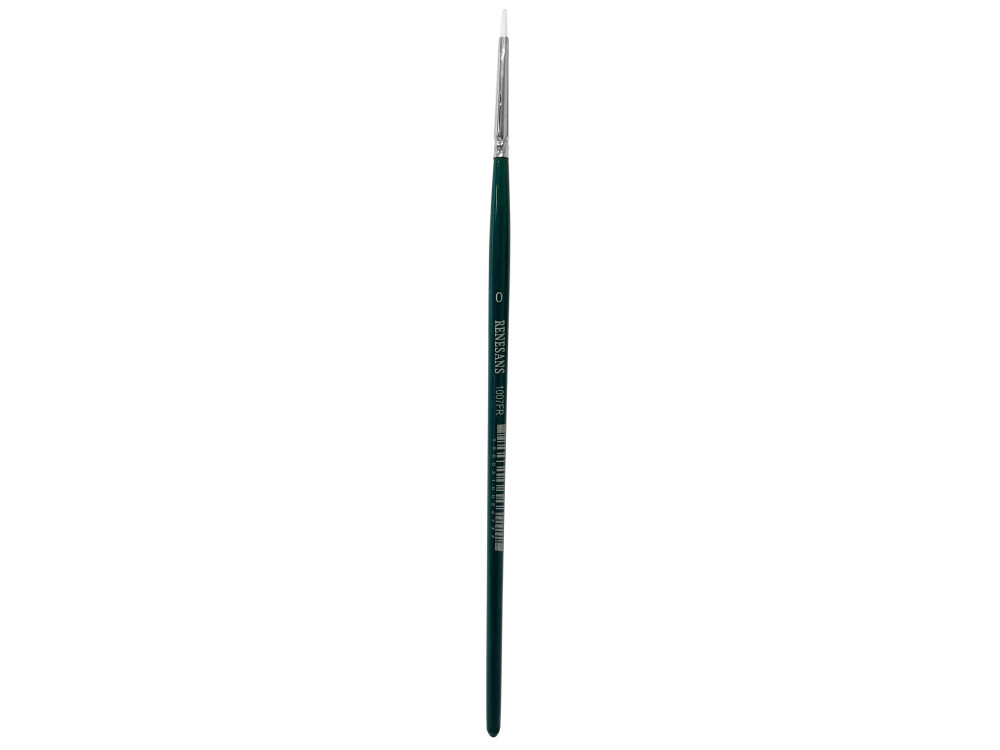 Cat's tongue, synthetic, 1007FR series brush - Renesans - short handle, no. 0