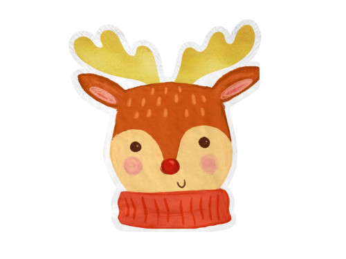 Paper napkins Reindeer - 30 x 33 cm, 10 pcs.