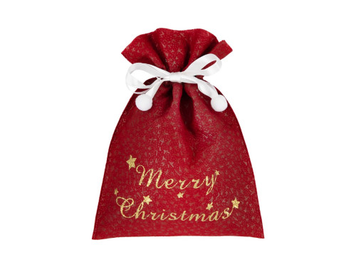 Christmas gift bag - bordeaux, 23 x 33 cm