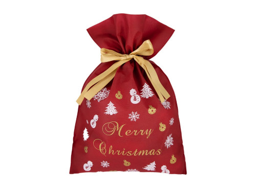 Christmas gift bag - bordeaux, 30 x 45 cm