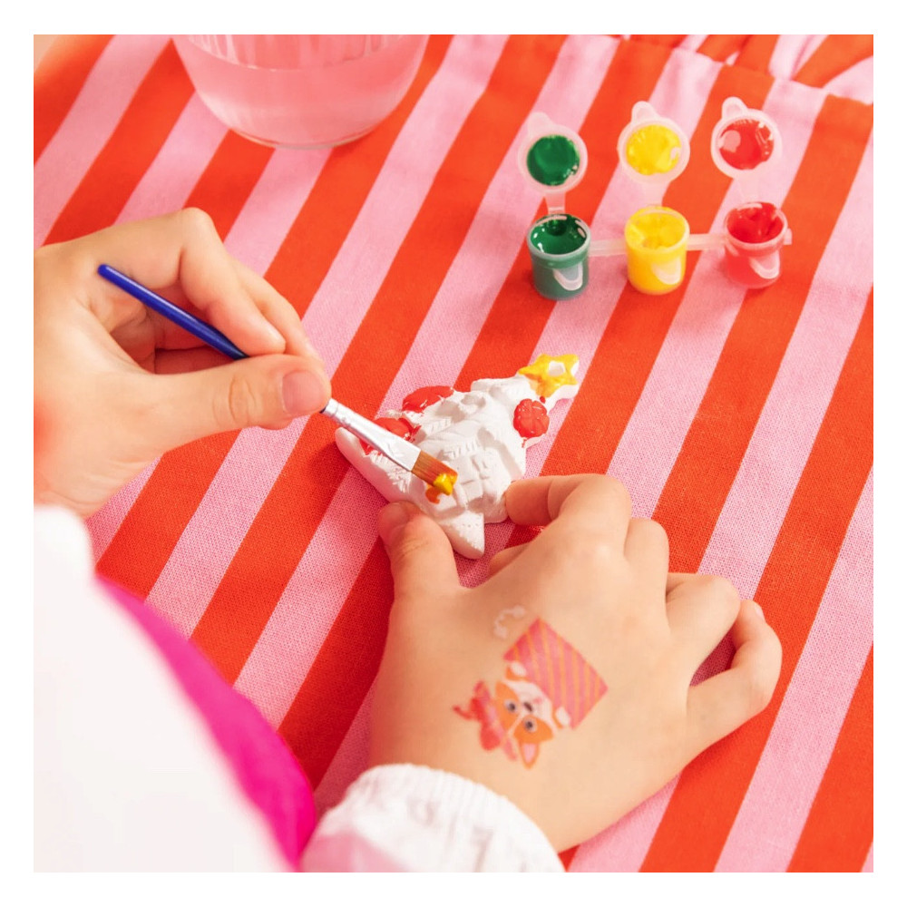 Plaster bauble for painting Christmas Tree - 6,5 x 5,5 cm