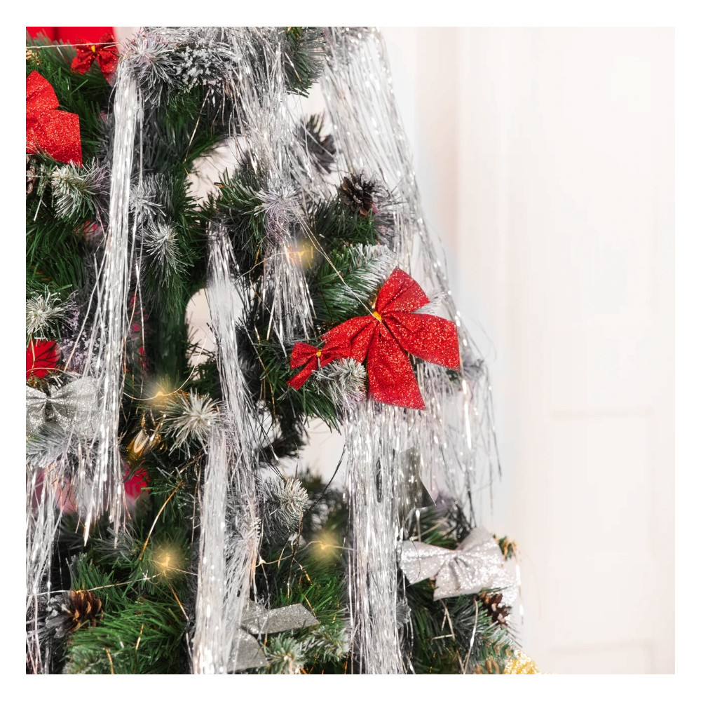 Angel Christmas hair - silver, 33 x 50 cm