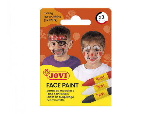 Zestaw kredek do malowania twarzy Scary - Jovi - 3 szt.