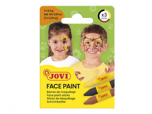 Set of stick face paints Animal - Jovi - 3 pcs.