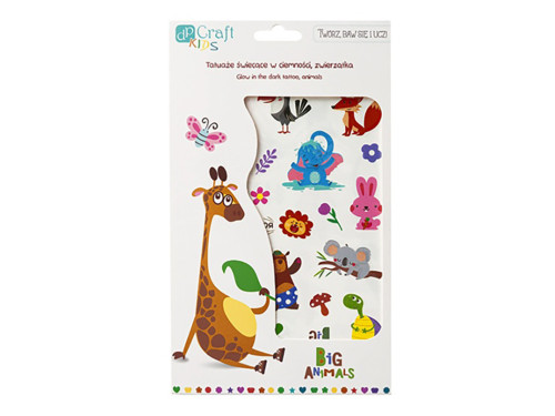 Temporary tattoos glowing in the dark Animals - DpCraft