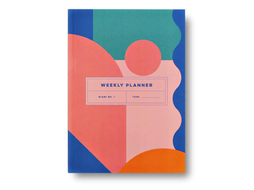Weekly undated planner Miami No.1 A5 - The Completist. - 90 g/m2