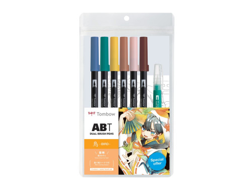 Zestaw pisaków Limited Edition Manga Bird - Tombow - 10 szt.
