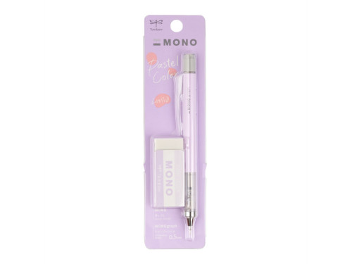 MONO Graph pencil + eraser - Tombow - Lavender, 2 pcs.