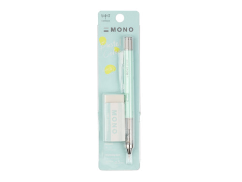 Zestaw ołówek MONO Graph + gumka - Tombow - Mint Green