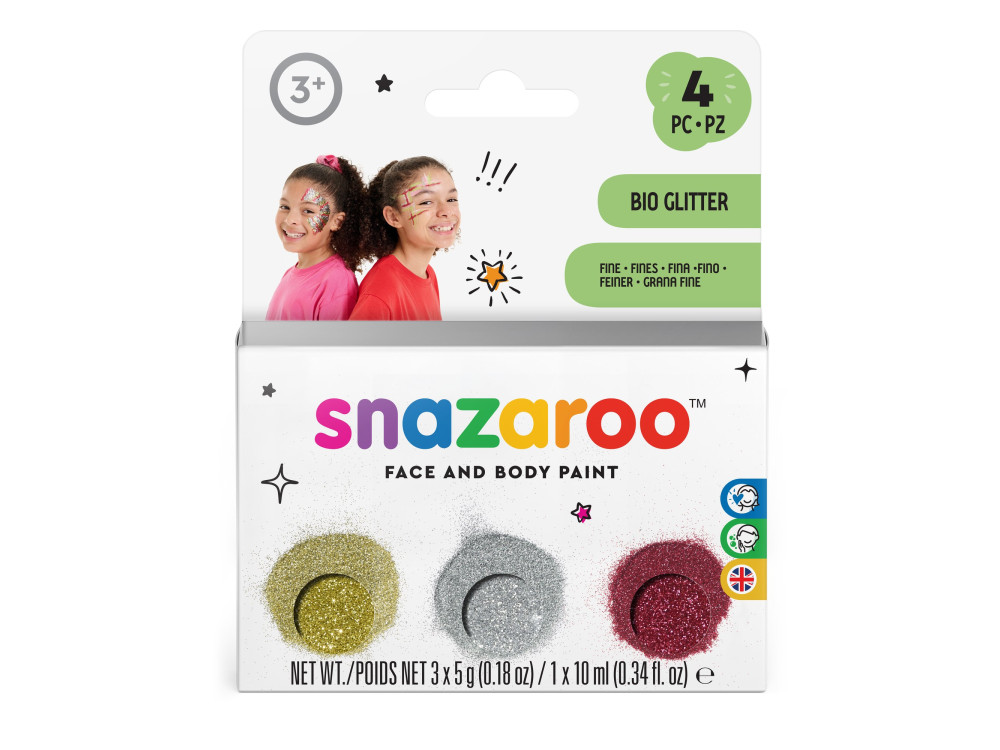 Face and body make-up glitter Fine - Snazaroo - 3 x 5 g