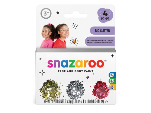 Face and body make-up glitter Chunky - Snazaroo - 3 x 5 g
