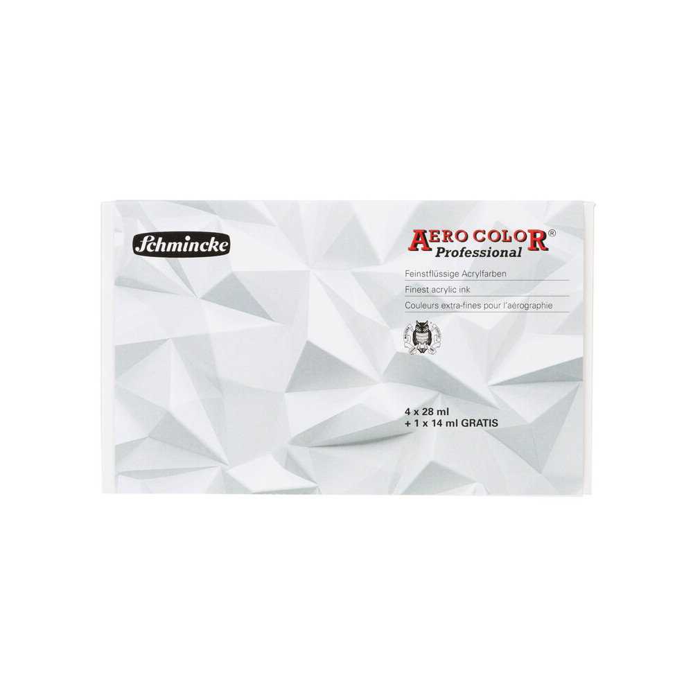 Set of Aero Color acrylic paints - Schmincke - 4 x 28 ml