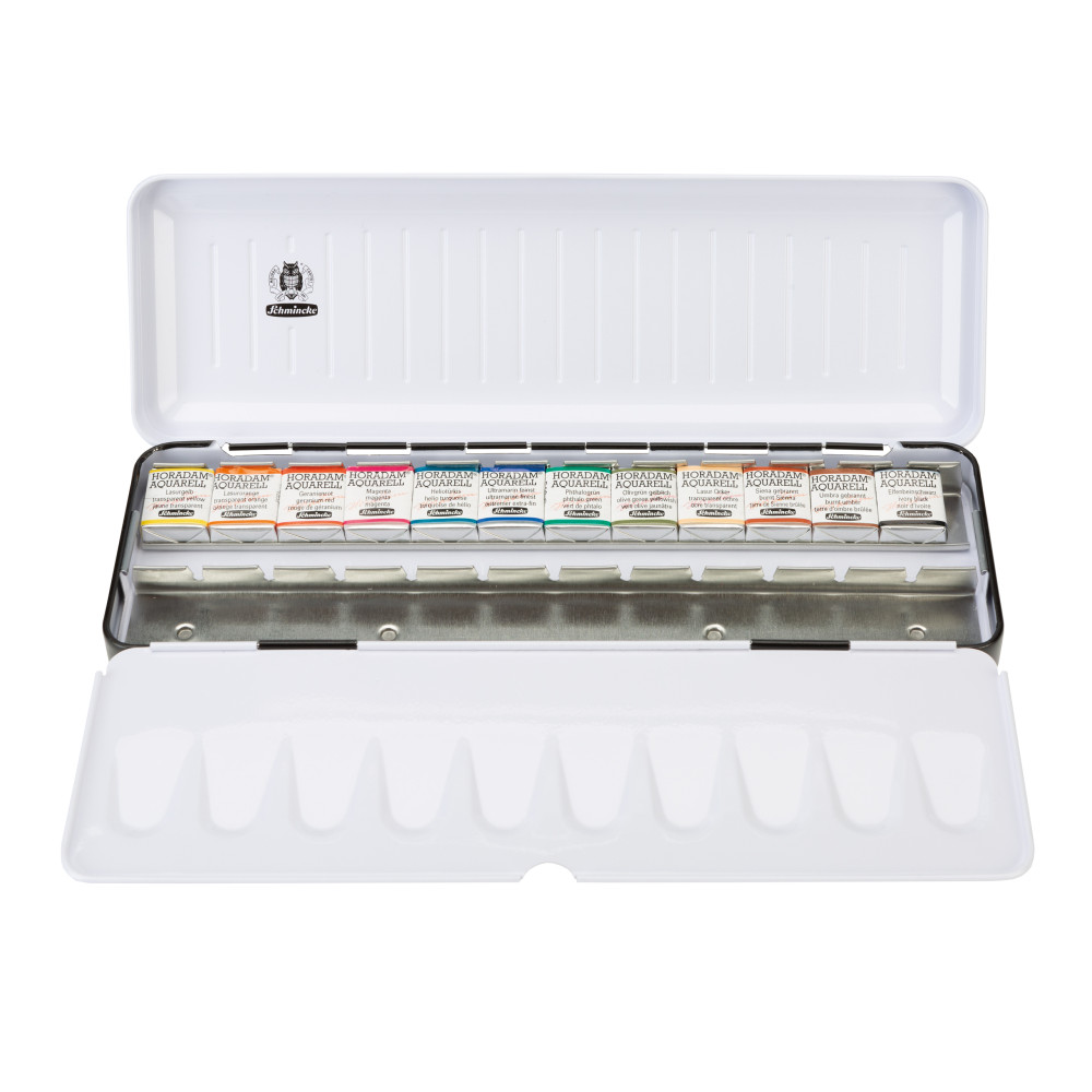 Zestaw akwareli Horadam Aquarell Elegant Box - Schmincke - 12 kolorów