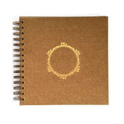 Scrapbook for decorating - DpCraft - kraft, 20,5 x 20,5 cm