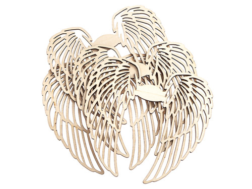 Wooden shapes Angel Wings - DpCraft - 14 cm, 4 pcs.