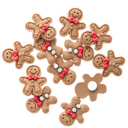 Self-adhesive Gingerbread Men - DpCraft - 2 cm, 12 pcs.