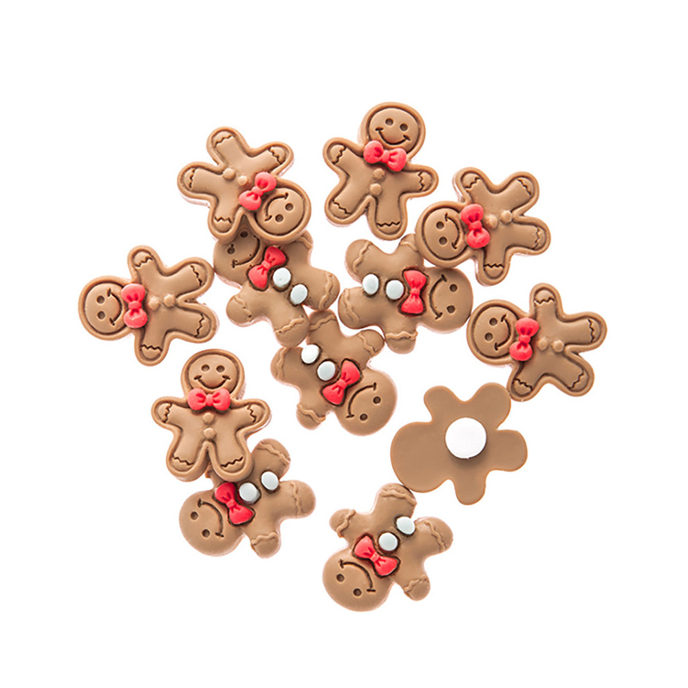 Samoprzylepne Piernikowe Ludziki 3D - DpCraft - 2 cm, 12 szt.