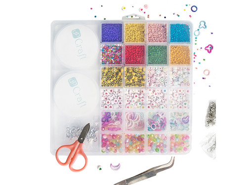 Zestaw koralików i akcesoriów do tworzenia biżuterii - DpCraft