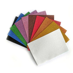 Glitter foam A4 - DpCraft - 10 pcs.