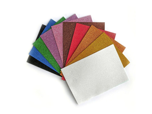 Glitter foam A4 - DpCraft - 10 pcs.