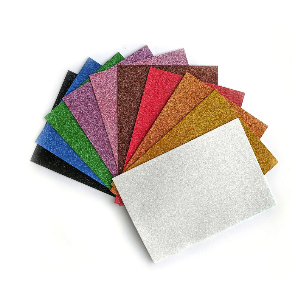 Glitter foam A4 - DpCraft - 10 pcs.