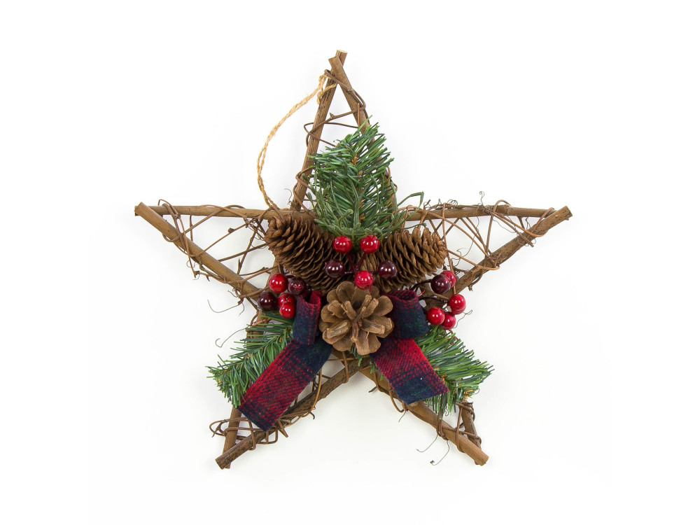 Rattan Christmas star - 30 cm