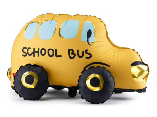 Foil balloon School Bus - yellow, 66 x 36 cm