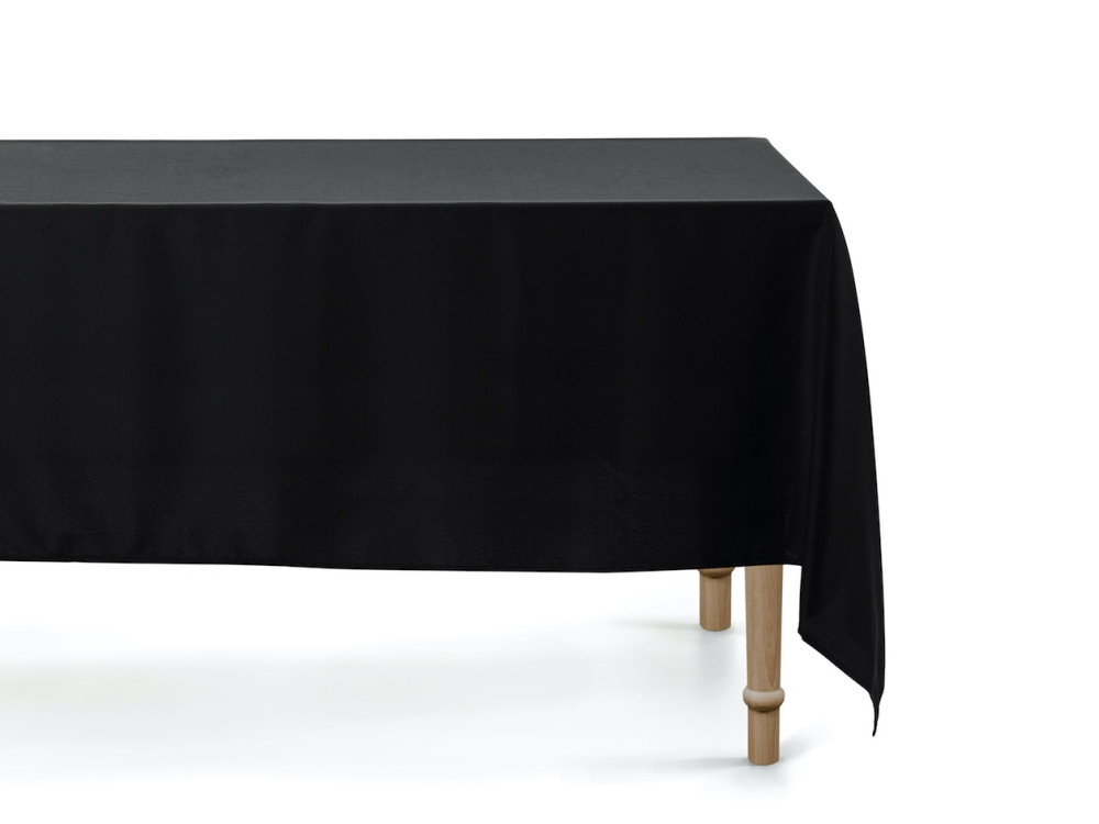 Fabric tablecloth - black, 180 x 300 cm
