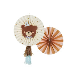 Decorative rosettes Bear - 30-35 cm, 2 pcs.