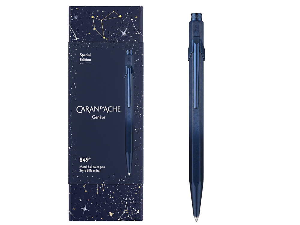 Special Edition 849 ballpoint pen in box - Caran d'Ache - Cosmic Blue