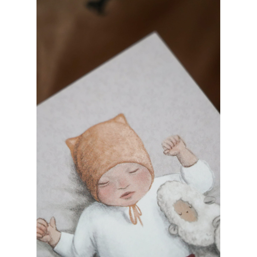 Greeting card - Hi Little - Oh Girl, 14,5 x 14,5 cm