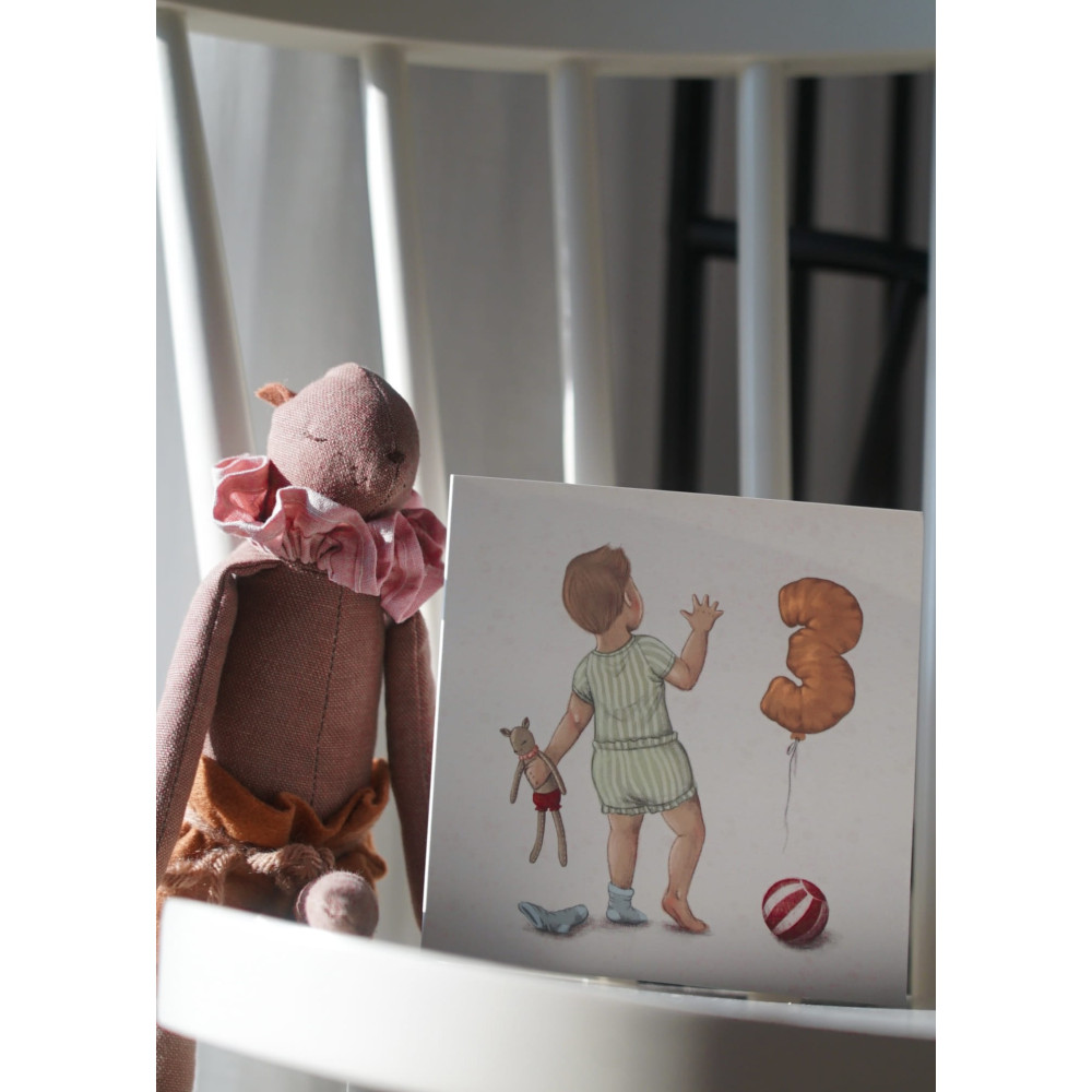 Kartka okolicznościowa - Hi Little - Trzecie urodziny