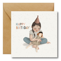 Kartka okolicznościowa - Hi Little - Happy Birthday Girl