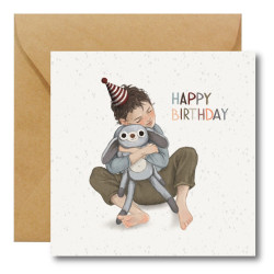 Kartka okolicznościowa - Hi Little - Happy Birthday Boy