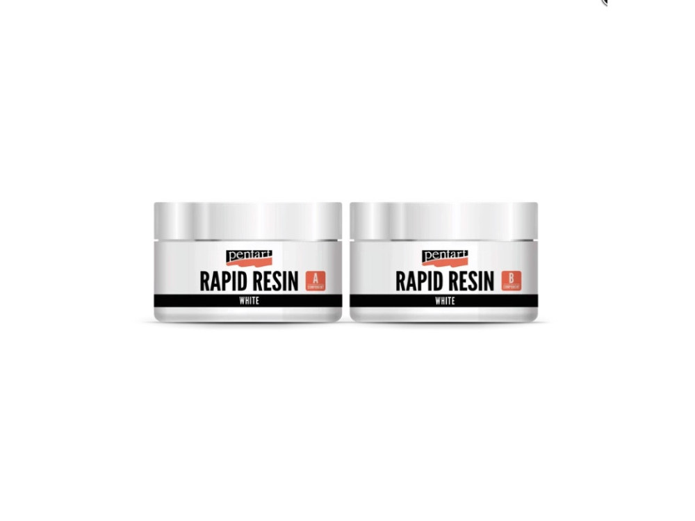 Rapid two-component resin - Pentart - white, 150 ml