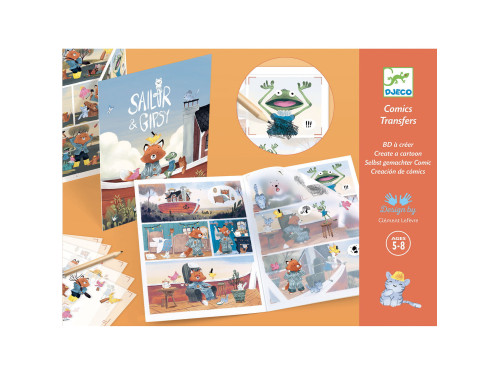 Transfer set for kids - Djeco - Sailor & Gipsy